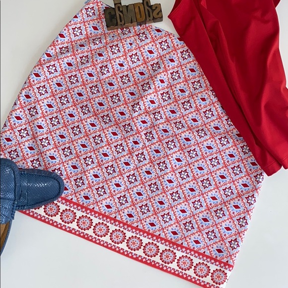 🆕TALBOTS Women’s A-Line Geometric Print Skirt. - Picture 4 of 8